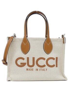 Gucci Facul Bag Handbag Silver